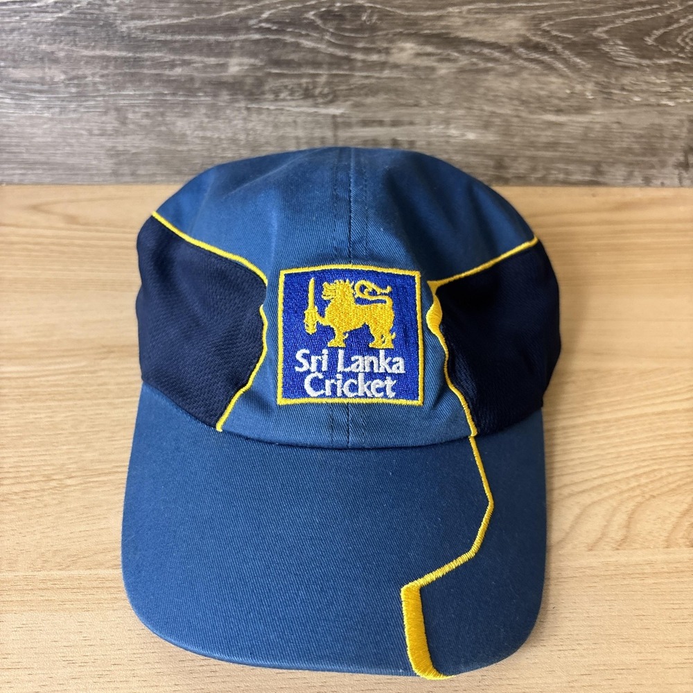 Sri Lanka Cricket Hat Cap Strap Back Blue Yellow Boys Cricket World Kids